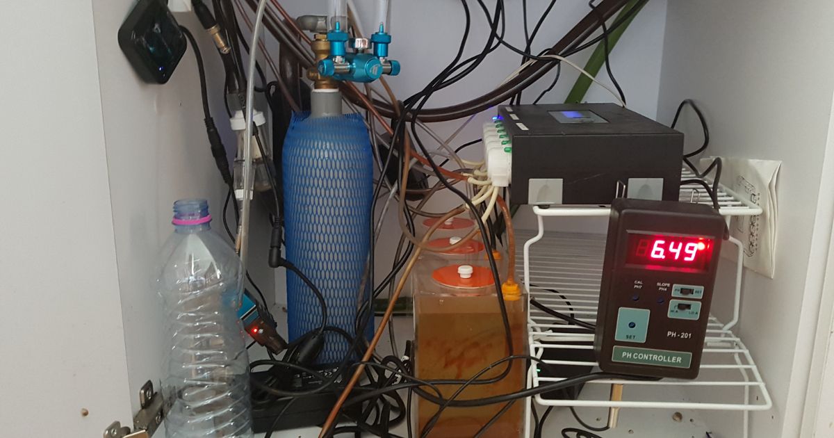 Installation C02 d'un bac de 300 l.